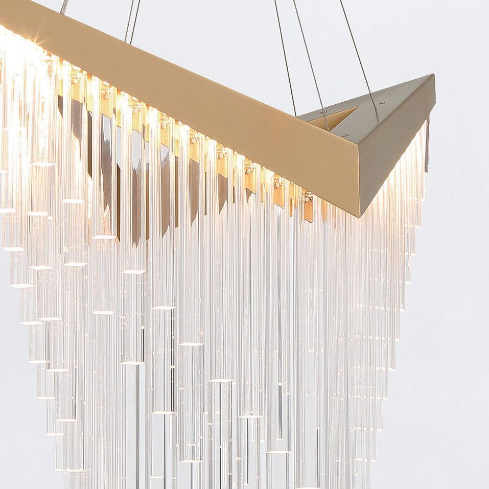 QN-VIVIEN-P-L-BG VIVIEN Brushed Gold/Clear// подвесной LED 1х40  х   
