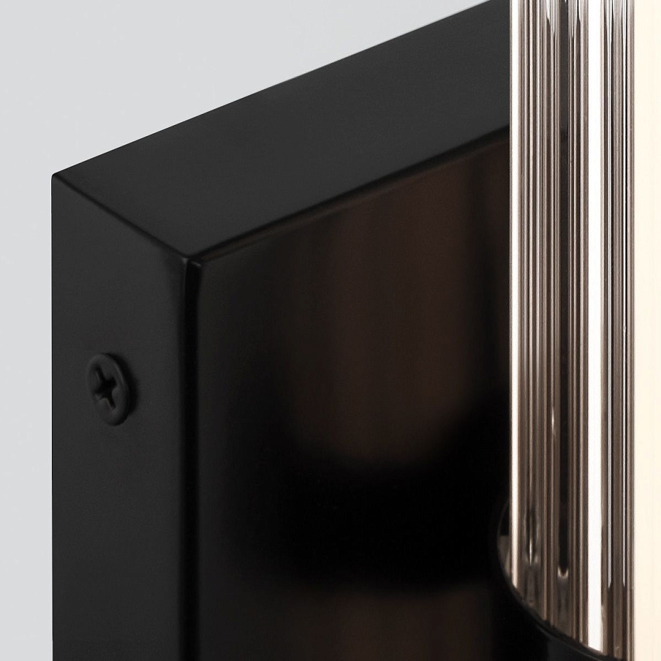 QN-FAYTON-S-BK FAYTON Matte Black/Clear// настенный LED 1х14  х   