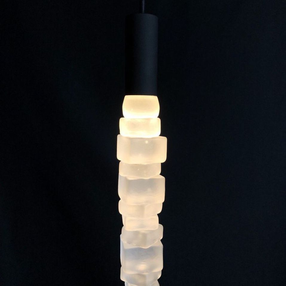 ICE CUBES Matt ICE CUBE черный матовый/матовый// подвесной G9 LED 1х7  х   
