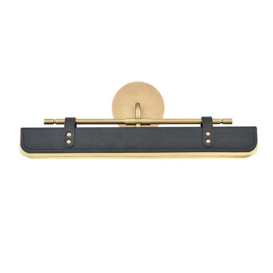 QN-VALISE-PL-W-VBS-TL VALISE Vintage Brass/Tuxedo Leather///Frosted  подсветка для картин LED 1х18     