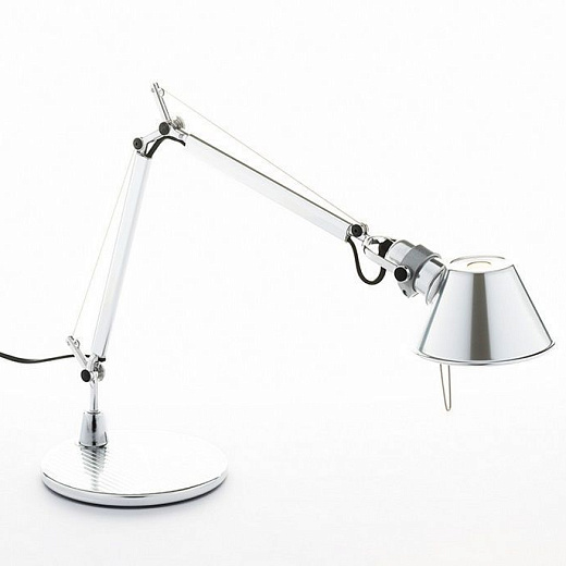 A 00 13 00 TOLOMEO micro polished alluminium/ светильник настольный E14 1х60  х  A 00 13 00