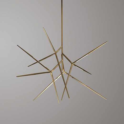 019C1M11.CE/UL Spear Chandelier Light Burnished Brass ///матовый подвесной LED х26  х  019C1M11.CE/UL