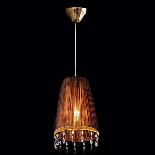 7700B08/7700/1SG LUXURY LA FEMME светлое золото-дымчатый/болотный// подвесной E27 1х60  х  7700B08/7700/1SG LUXURY
