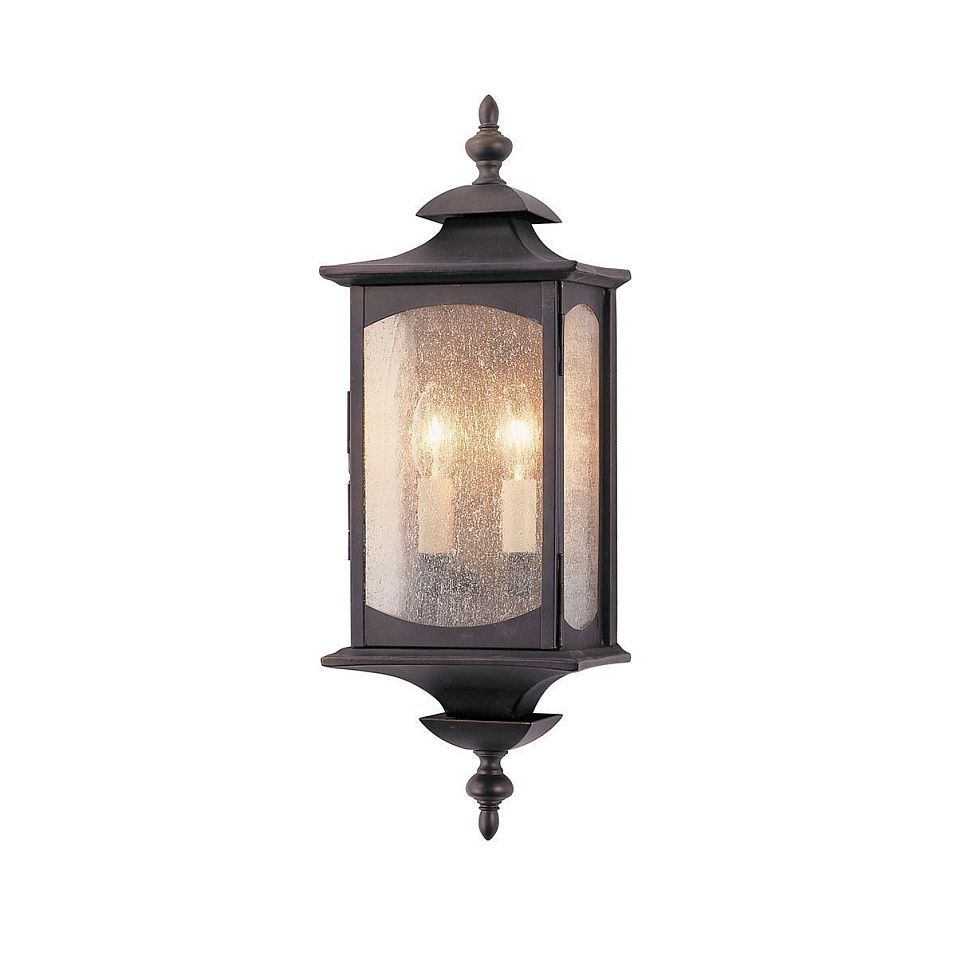 QN-MARKET-SQUARE-M MARKET SQUARE Oil Rubbed Bronze/Clear Seeded// настенный E14 2х60  х   