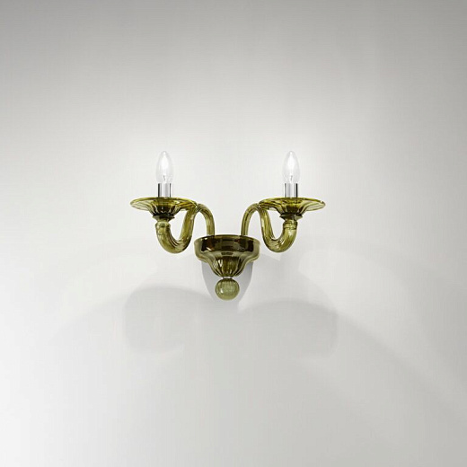 1004/A2 ASIA chrome/olive green/// настенный E14 2х40  х  1004/A2