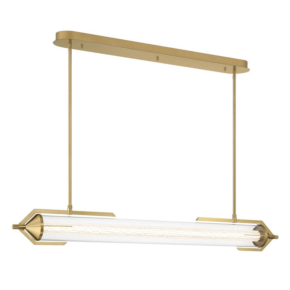 QN-ESPADA-LP-BG ESPADA Brushed Gold/Clear//прозрачный подвесной LED 1х38  х   