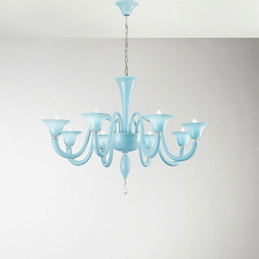1015/8 TATIANA chrome/light blue/light blue// подвесной E14 8х40  х  1015/8