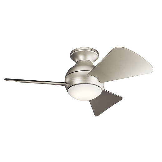 KLF-SOLA-34-BN SOLA Brushed Nickel /Opal// потолочный LED 1х10  х  KLF-SOLA-34-BN