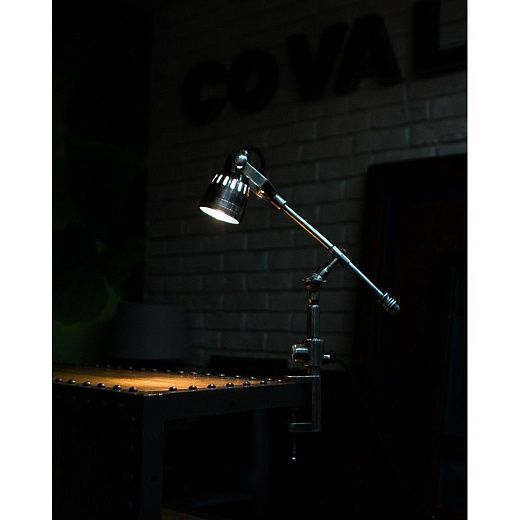 NL-59814  Состаренное серебро/Состаренное серебро// настольный GU10LED 1х10  х  NL-59814