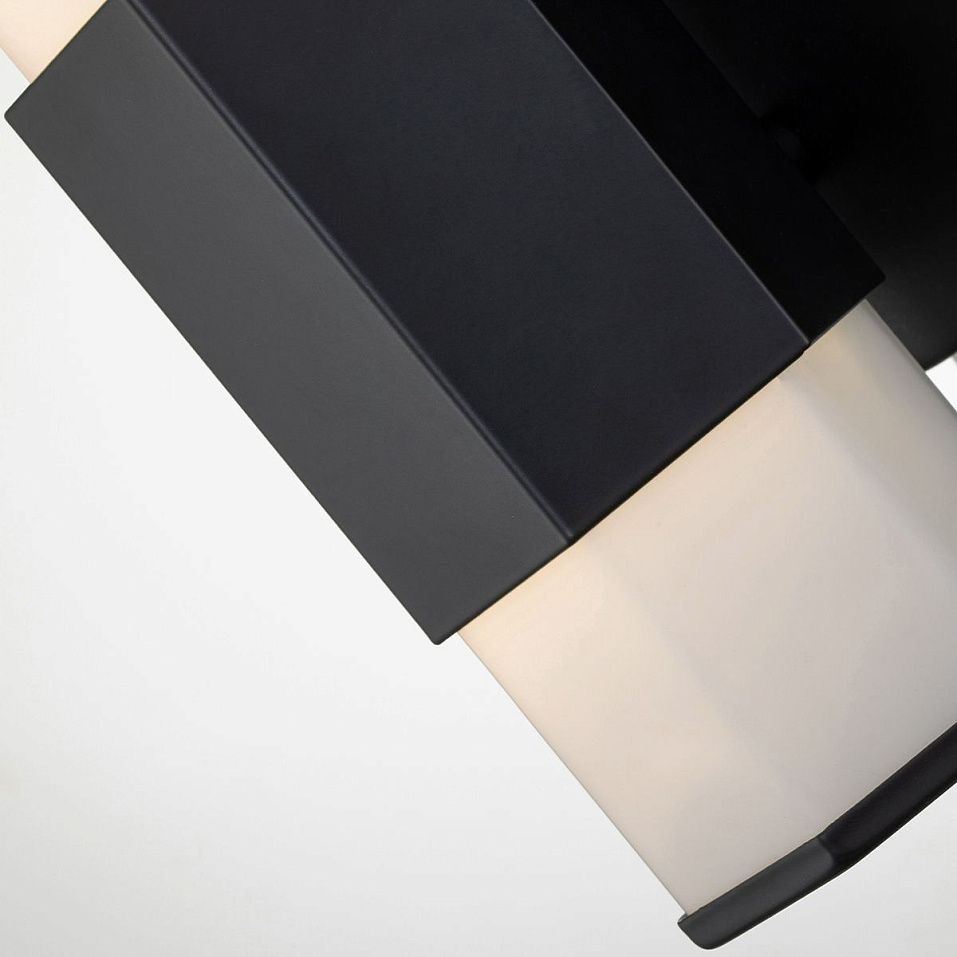 QN-FACET-LED1-BK-BATH FACET черный/белый// настенный LED 1х12  х   