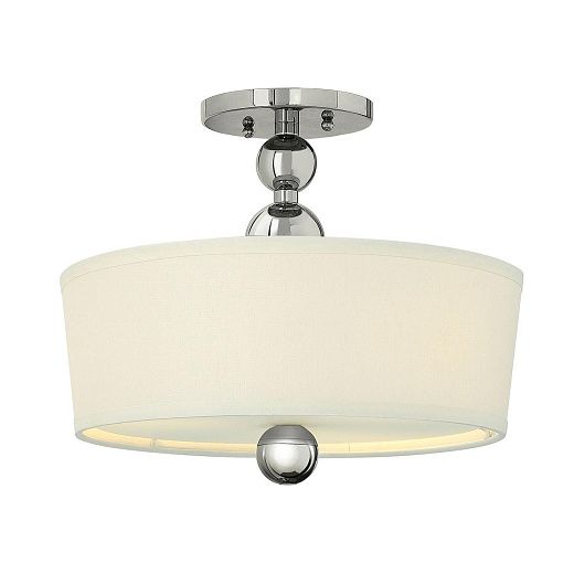 HK-ZELDA-SF-PN ZELDA Polished Nickel/White//матовый потолочный E27 3х60  х  HK-ZELDA-SF-PN