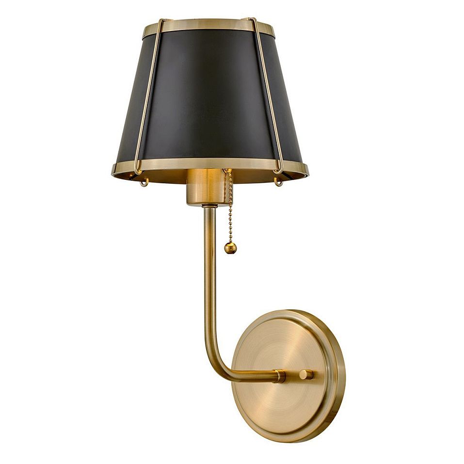 HK-CLARKE1-BR-BK CLARKE Warm Brass/Black // настенный E27 1х40  х   