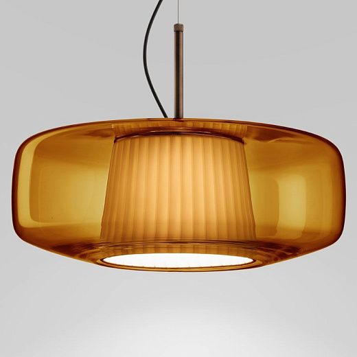 PLISSE' SPG AD/PS BR2 3000 DIM2 PLISSE MATT BRONZE/AMBER// подвесной LED 1х12  х  PLISSE' SPG AD/PS BR2 3000 DIM2