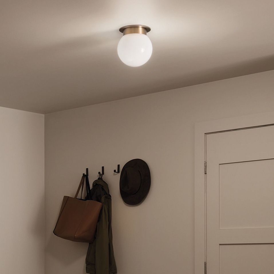 KL-ALBERS-F-G-CPZ ALBERS Champagne Bronze /Shiny Opal// потолочный E27 1х60  х   