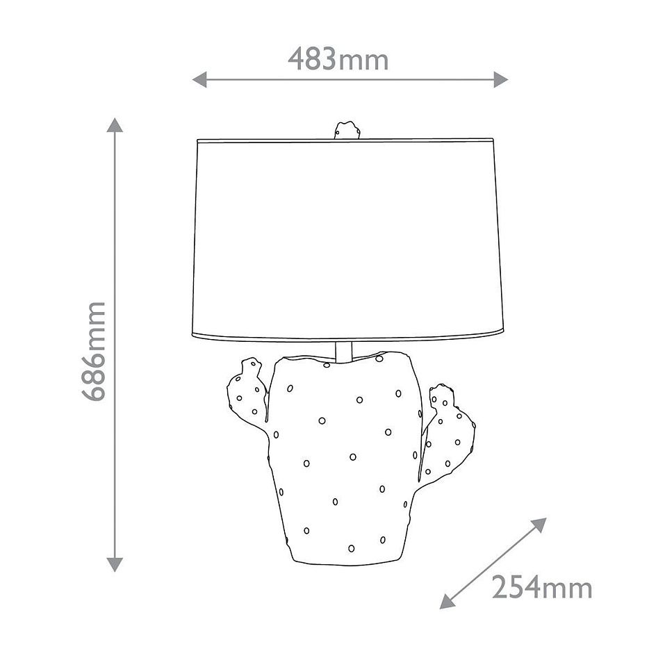 QNC-CACTUS-TL CACTUS Antiqued Green/natural// настольный E27 1х100  х   
