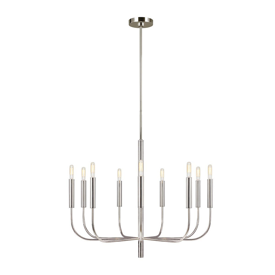 FE-BRIANNA9-PN BRIANNA  Polished Nickel/// подвесной E14 9х60  х   