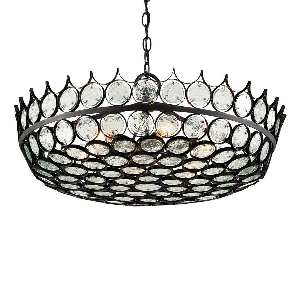 QNC-AUGUSTUS-6P-OB AUGUSTUS Clear / Bronze/// подвесной E14 6х60  х   
