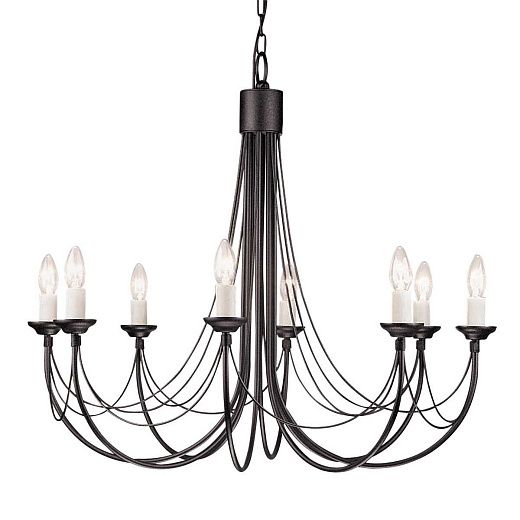 CB8-BLACK CARISBROOKE black/// подвесной E14 8х60  х  CB8-BLACK