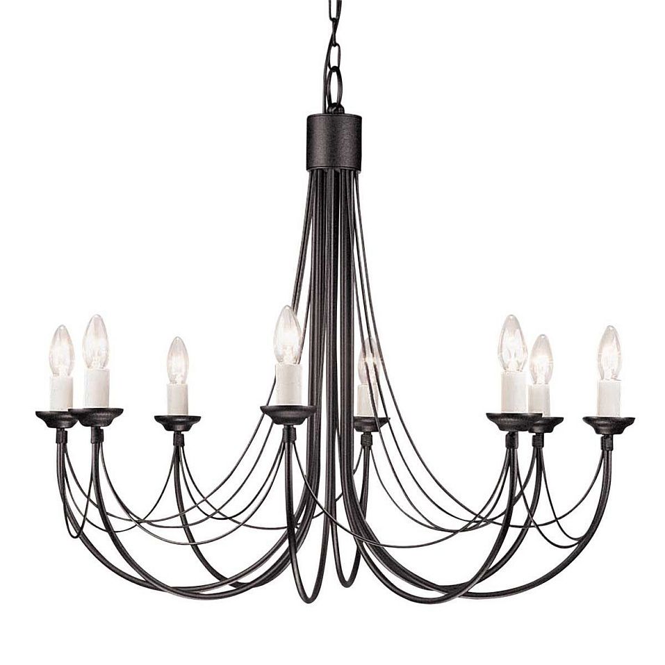 CB8-BLACK CARISBROOKE black/// подвесной E14 8х60  х   