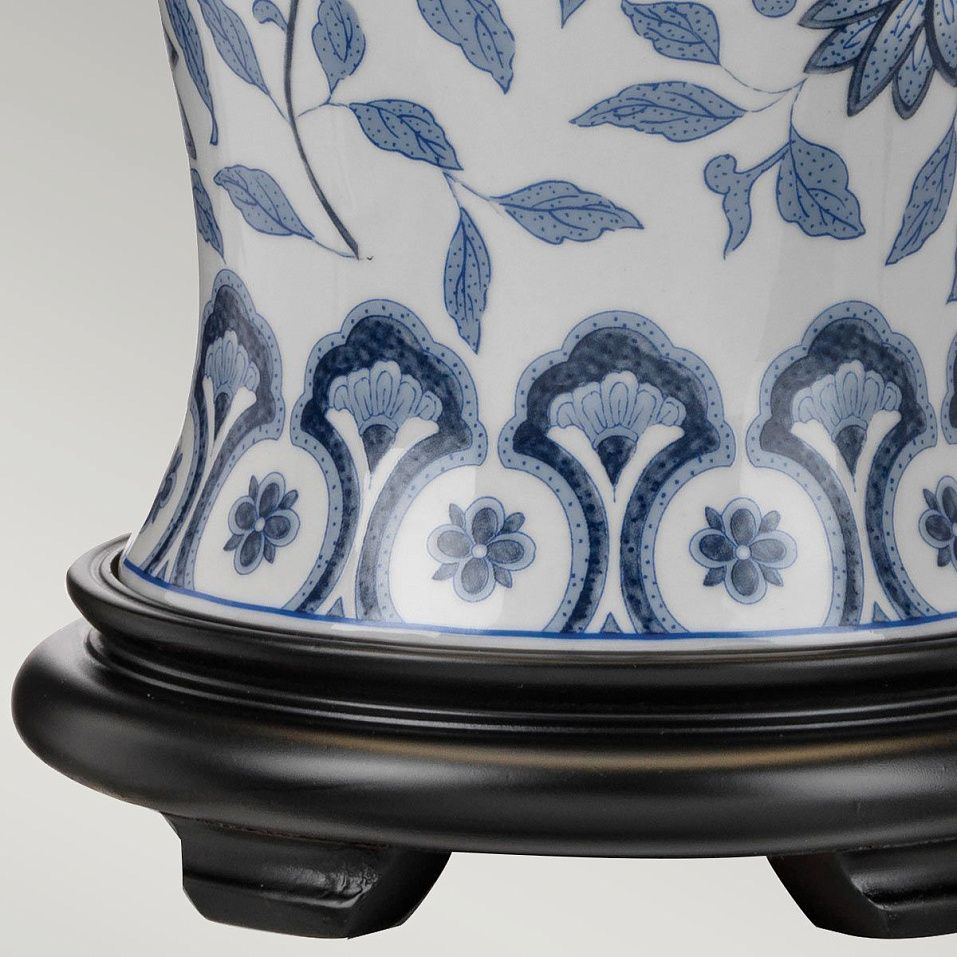 DL-YING-TL YING Blue and White,Dark wood/White// настольный E27 1х60  х   