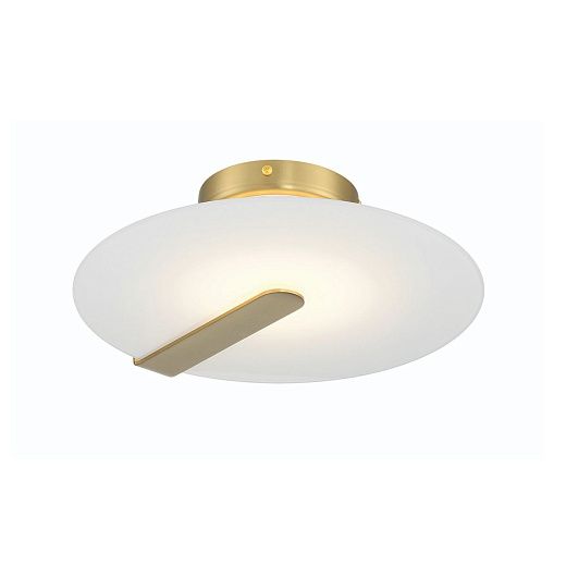 QN-NUVOLA-F-S-BG NUVOLA Brushed Gold/Frosted // потолочный LED 1х14  х  QN-NUVOLA-F-S-BG