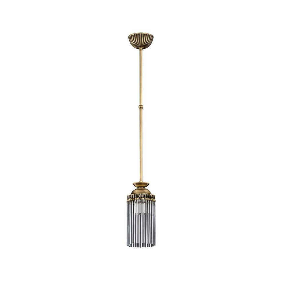 FIO-ZW-1(P)110 FIORE patina/clear// подвесной E27 1х60  х   
