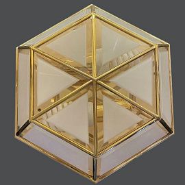 417.08.64 RILEGATO gold/white// потолочный E27 2х60  х  417.08.64