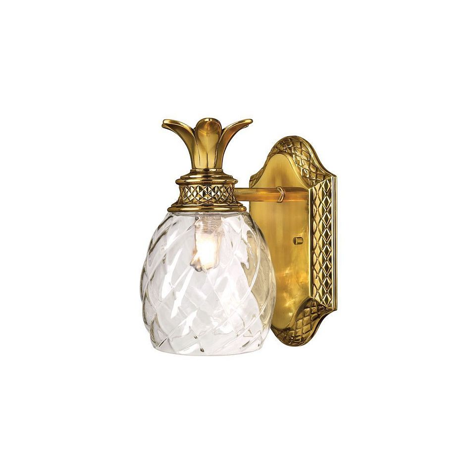 HK-PLANTATION1-BATH-BB PLANTATION Burnished Brass /Clear// настенный G9 1х3.5  х   