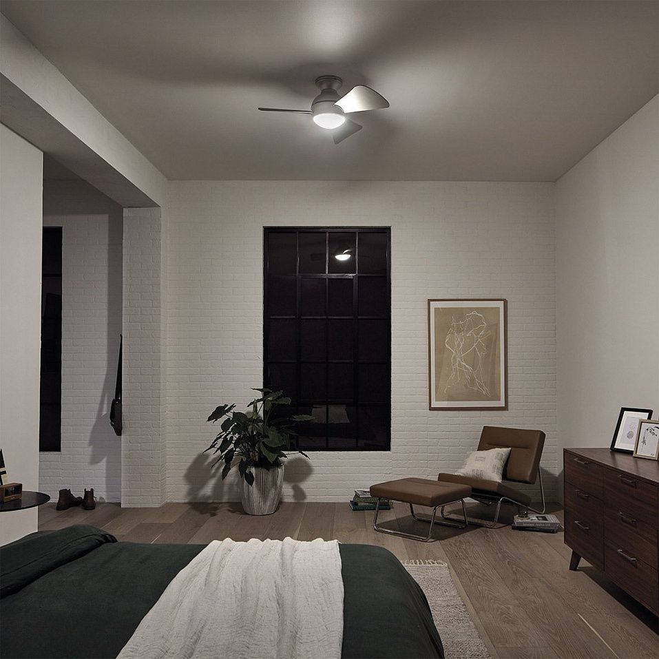 KLF-SOLA-34-BN SOLA Brushed Nickel /Opal// потолочный LED 1х10  х   