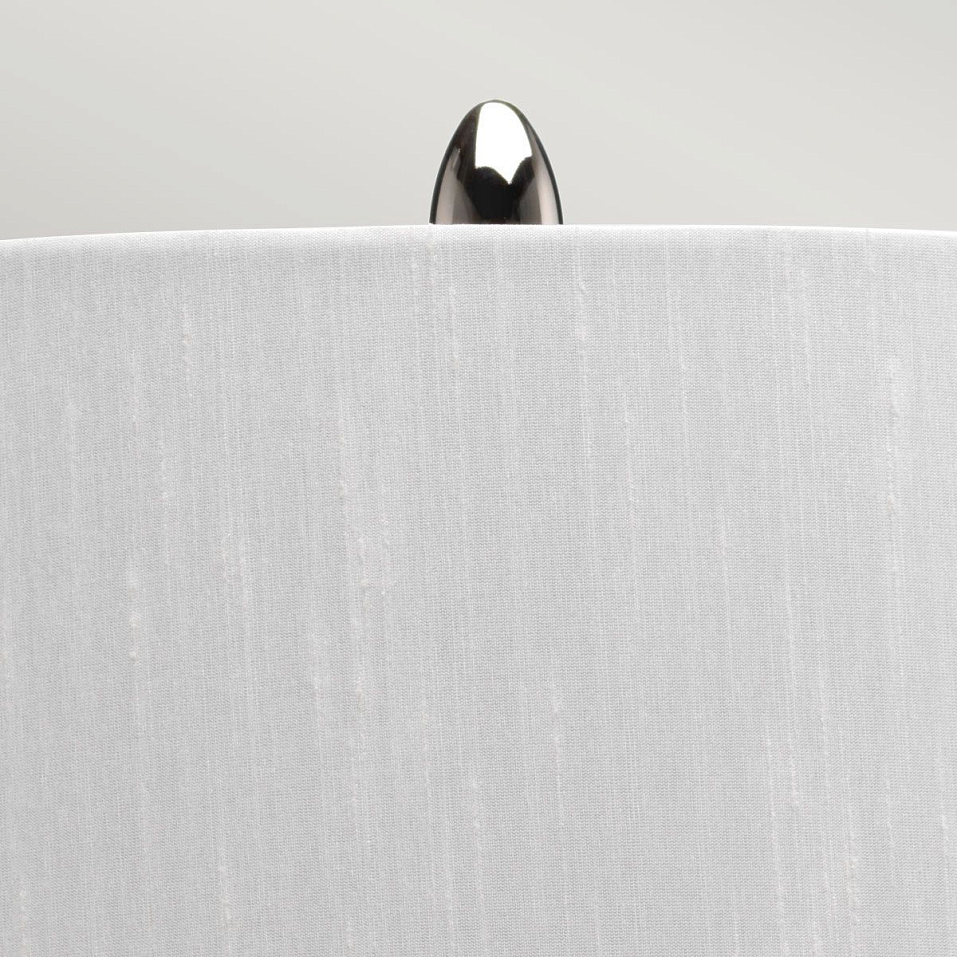 QN-BEXLEY-TL-WPN BEXLEY White & Polished Nickel/Light Ivory with silver laminate inner// настольный    