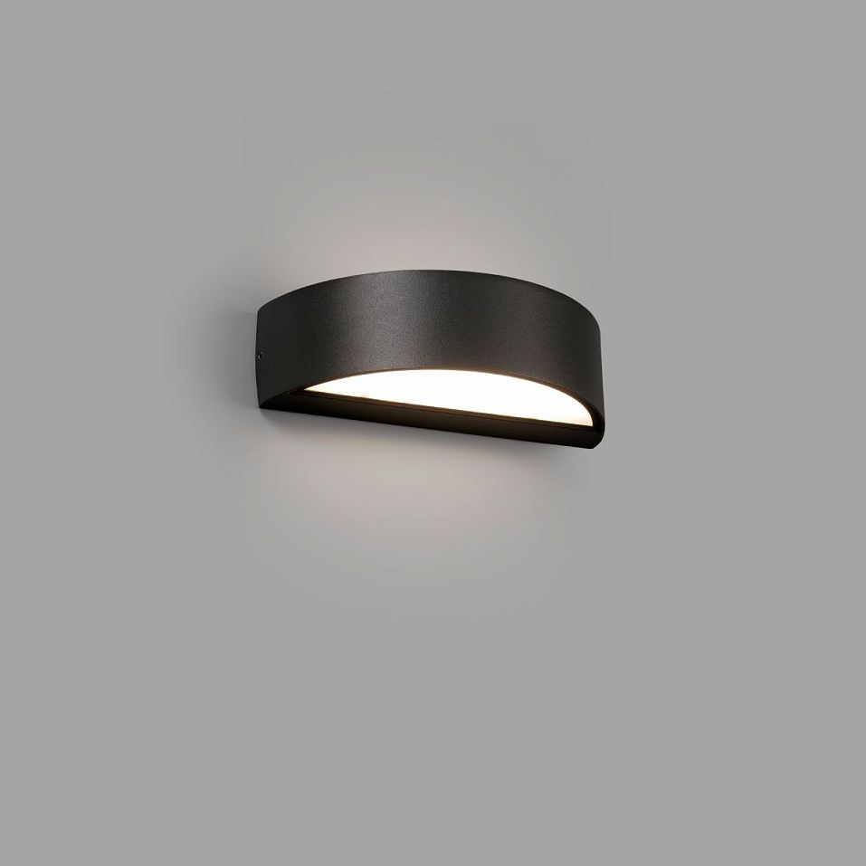 71276 OVAL Dark grey///Opal настенный LED 1х10  х   