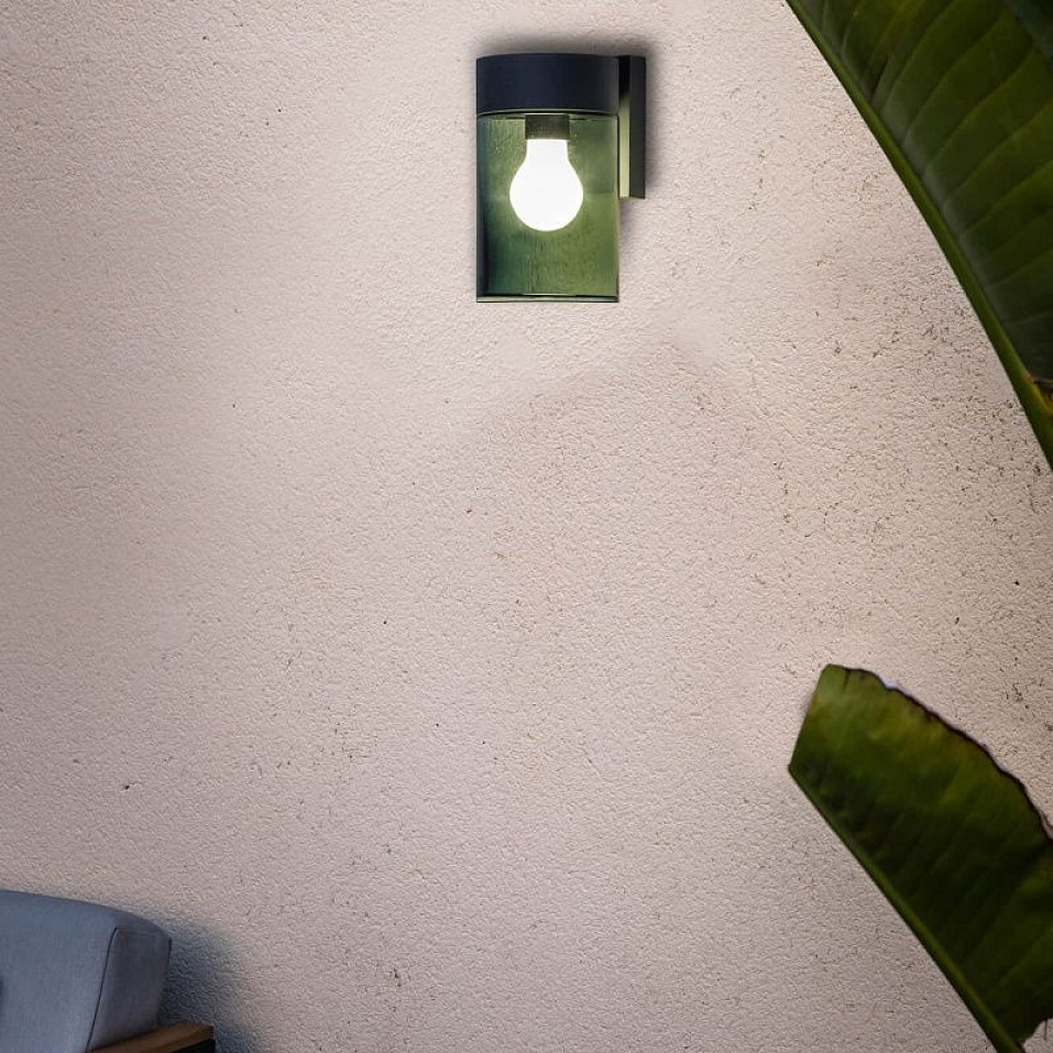 71744 KILA Dark Grey/Smoked// настенный E27 LED 1х15  х   