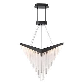 QN-VIVIEN-P-L-BK VIVIEN Matte Black/Clear// подвесной LED 1х40  х  QN-VIVIEN-P-L-BK
