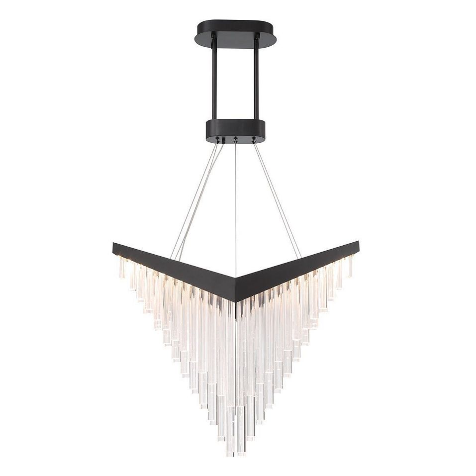 QN-VIVIEN-P-L-BK VIVIEN Matte Black/Clear// подвесной LED 1х40  х   