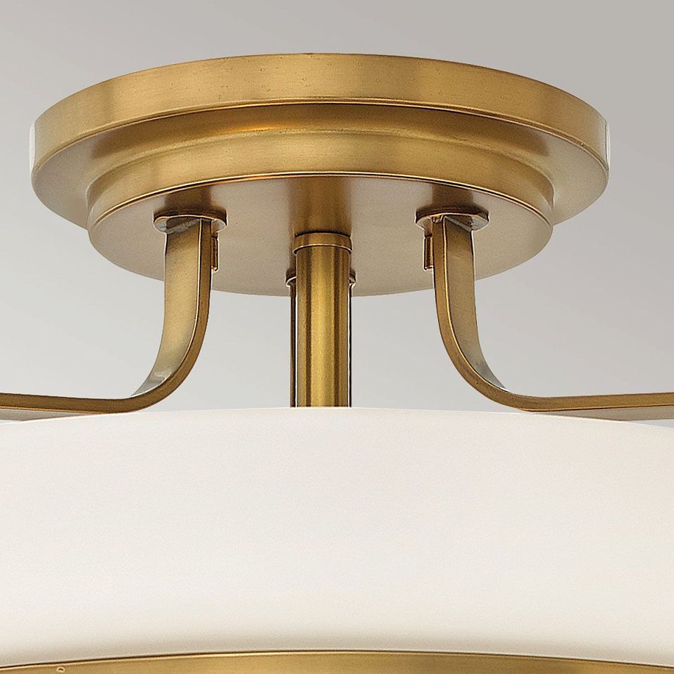 HK-HARPER-SFS-HB HARPER Heritage Brass/Opal Etched// потолочный E27 3х60  х   