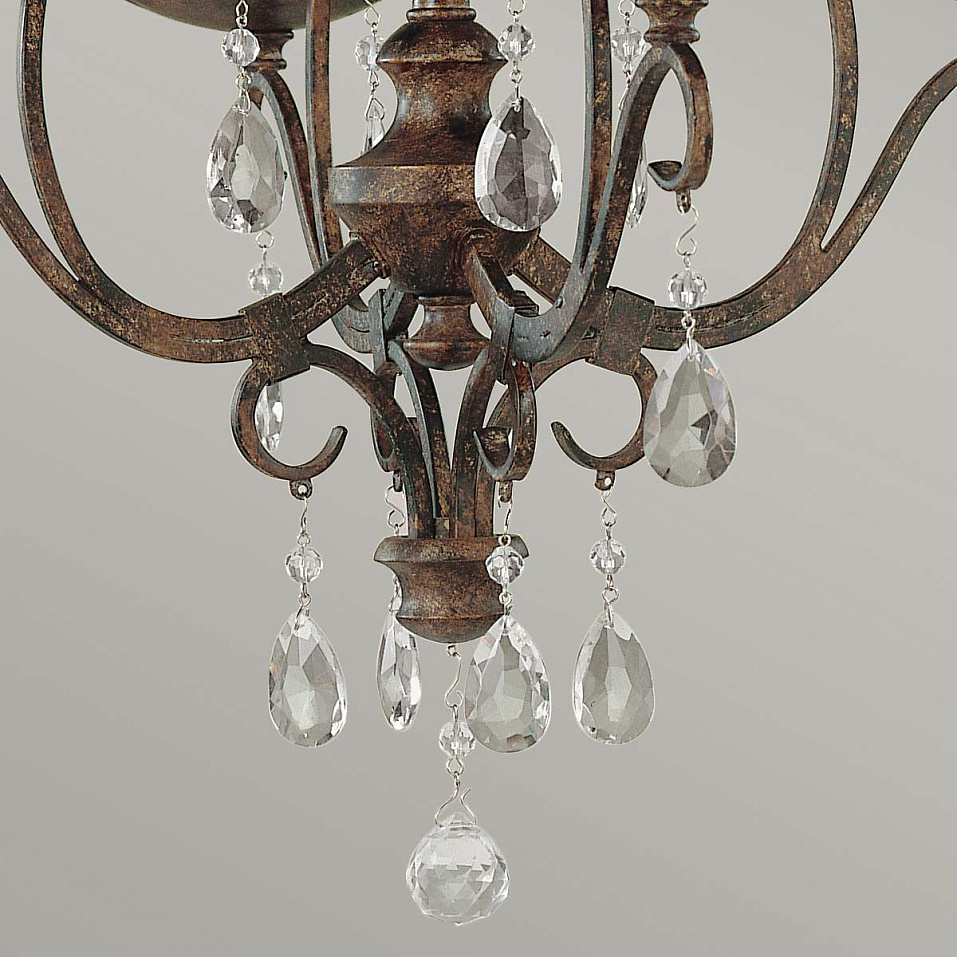 FE-CHATEAU4 CHATEAU Mocha Bronze/// подвесной E14 4х60  х   