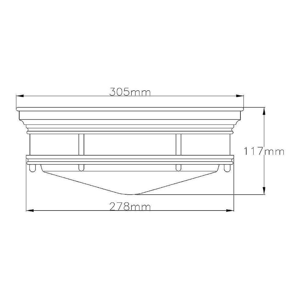 QN-HADRIAN-FS-CM-OPAL HADRIAN Chrome/Opal// потолочный E27 2х40  х   