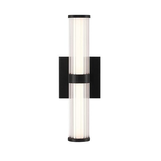 QN-FAYTON-S-BK FAYTON Matte Black/Clear// настенный LED 1х14  х  QN-FAYTON-S-BK