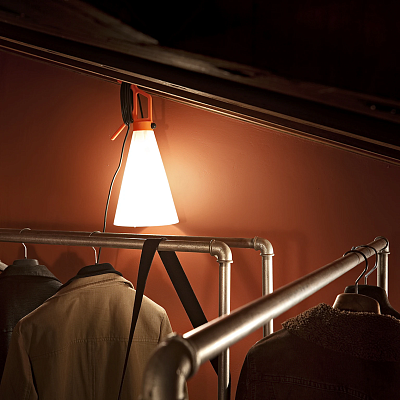 F3780002 MAYDAY orange/white// портативный E27 1х11,5  х