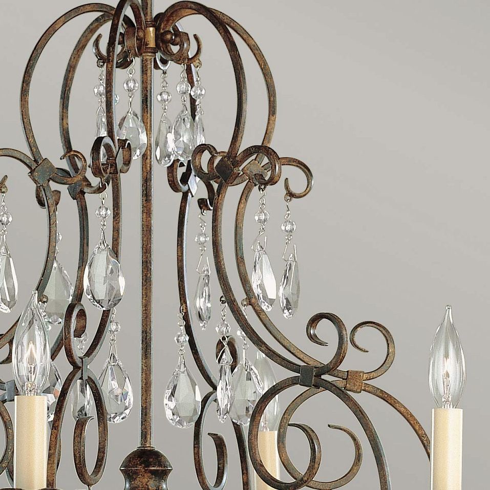 FE-CHATEAU6 CHATEAU Mocha Bronze /// подвесной E14 6х60  х   