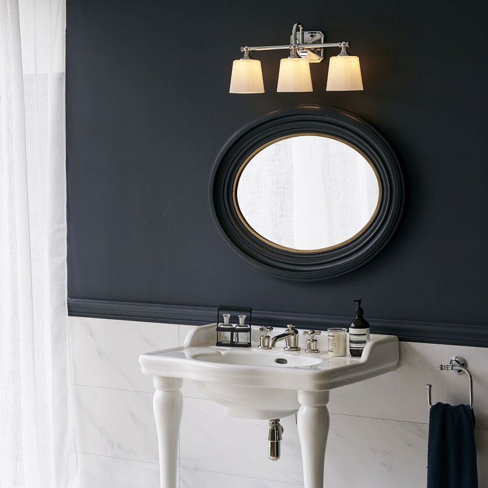 FE-CONCORD3-BATH CONCORD Polished Chrome/Etched Glass// настенный G9 LED 3х3  х   