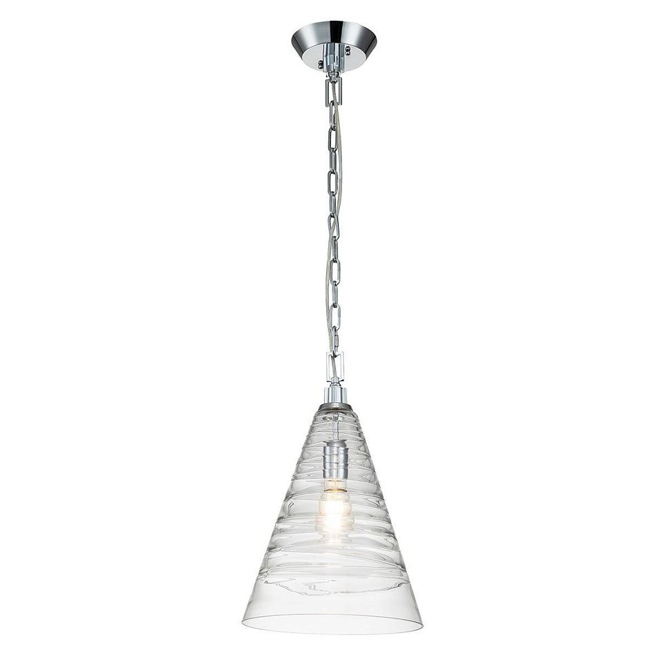 QN-ELMORE-P-PC ELMORE Polished Chrome/Clear// подвесной E27 1х60  х   