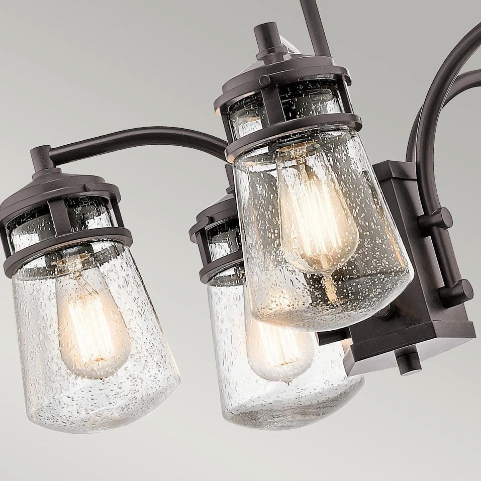 KL-LYNDON-5P-AZ LYNDON Architectural Bronze /Seeded Glass// подвесной E27 5х40  х   