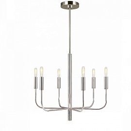 FE-BRIANNA6-PN BRIANNA Polished Nickel /// подвесной E14 6х60  х  FE-BRIANNA6-PN