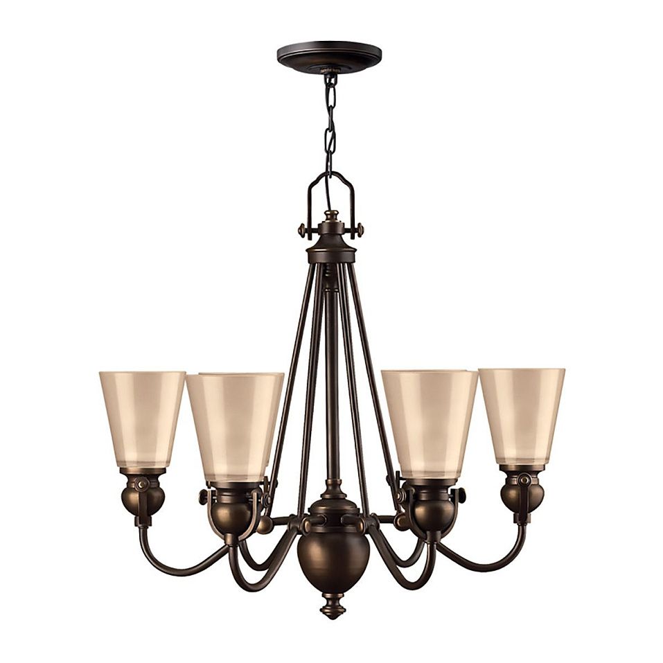HK-MAYFLOWER6 MAYFLOWER Olde Bronze /Etched Amber// подвесной E27 6х60  х   