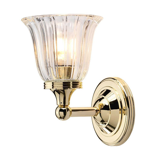 BATH-AUSTEN1-PB AUSTEN Polished Brass/Clear// настенный G9 LED 1х3  х  BATH-AUSTEN1-PB