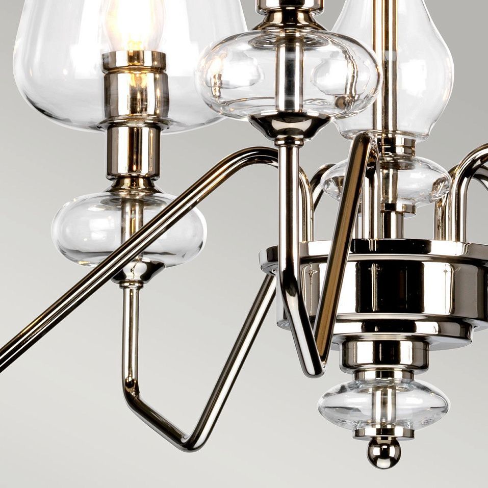 DL-ARMAND5-PN ARMAND Polished Nickel Plated With Clear Glass /Clear// подвесной E14 5х40  х   