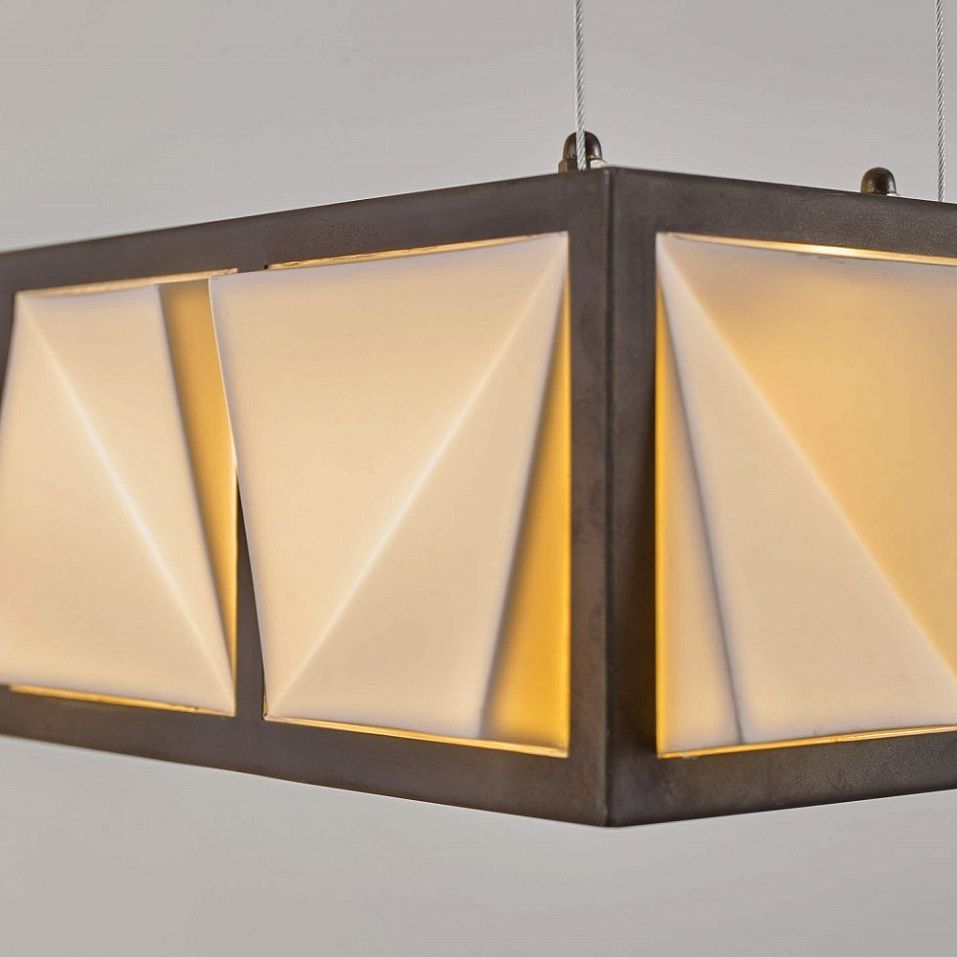 DP7633/BR/WE/NM Tiled Diner Pendant 6 Weathered Brass  /Natural White// подвесной LED 1х13.5  х   