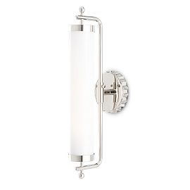 QNC-LATIMER-WB-PN  LATIMER Polished Nickel /White// настенный E27 1х60  х  QNC-LATIMER-WB-PN 