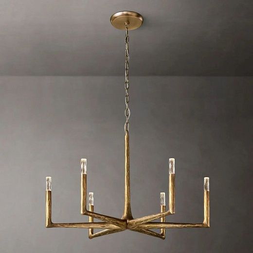APL-50633  Forged brass/Clear// подвесной G9 LED 6х7  х  APL-50633